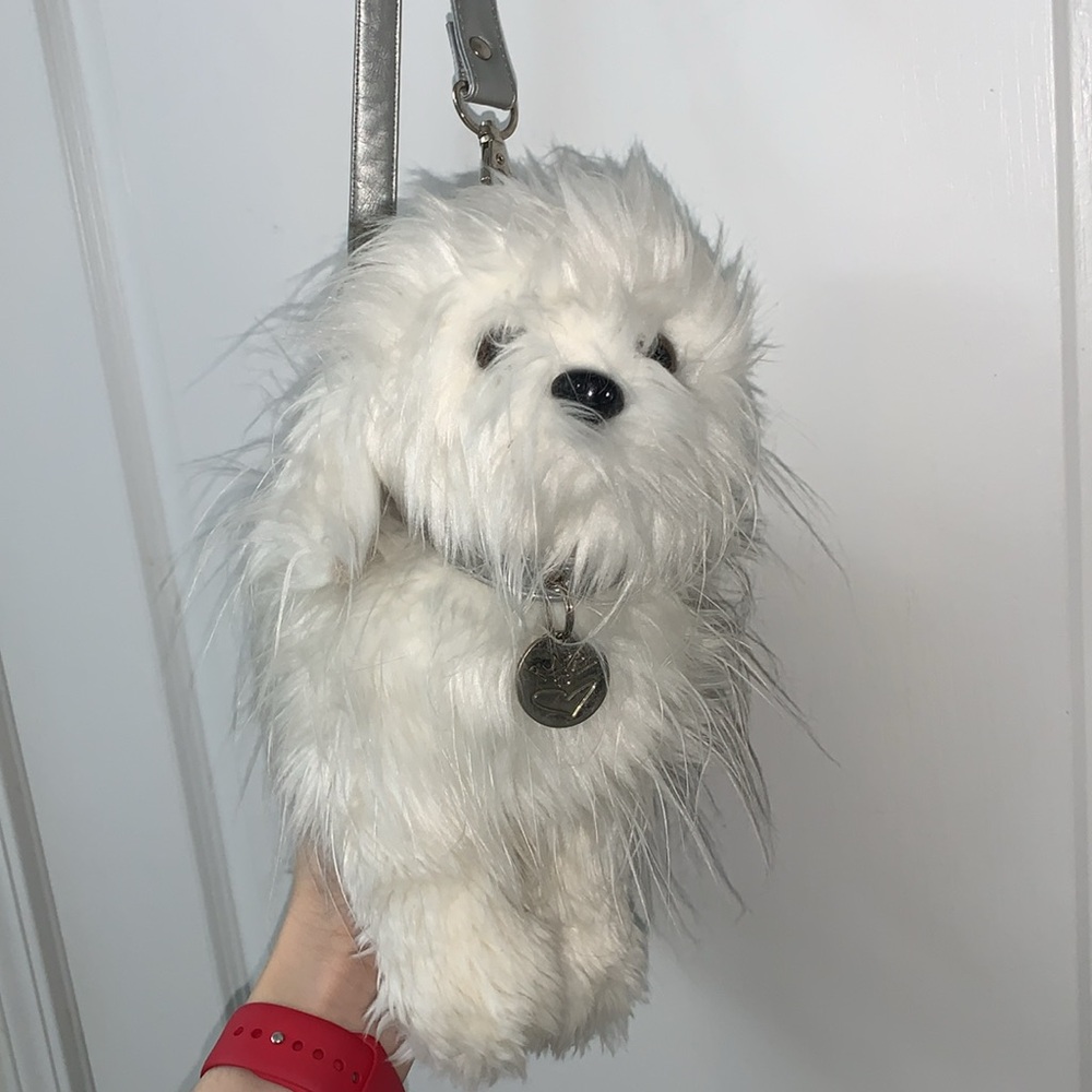Puppy at Heart White Puppy Bag
